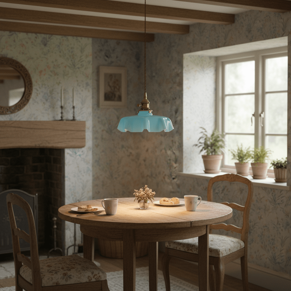 Textured Dome Pendant Light — Adjustable Height, White, Beige, Pink & Blue