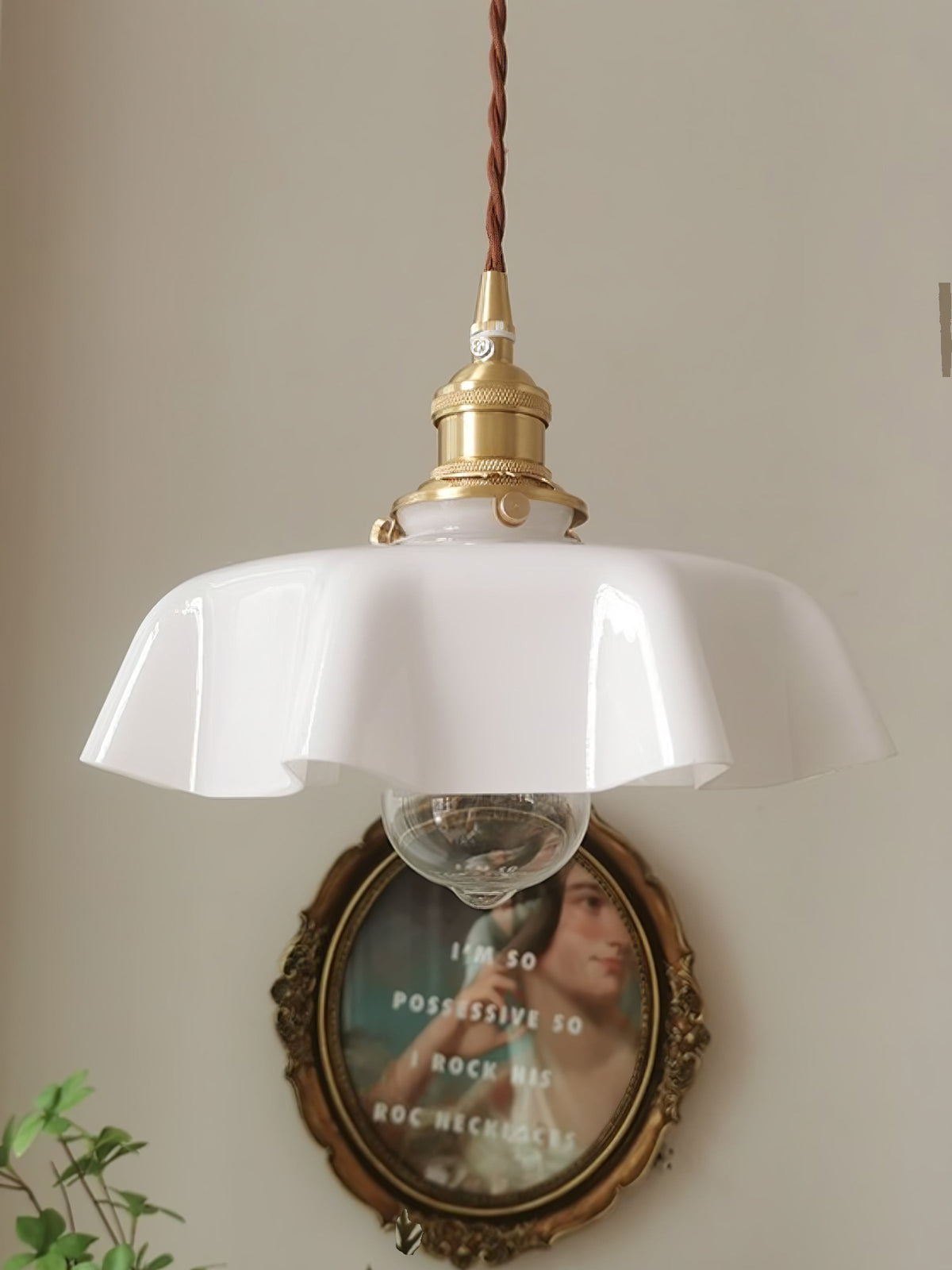 Textured Dome Pendant Light — Adjustable Height, White, Beige, Pink & Blue