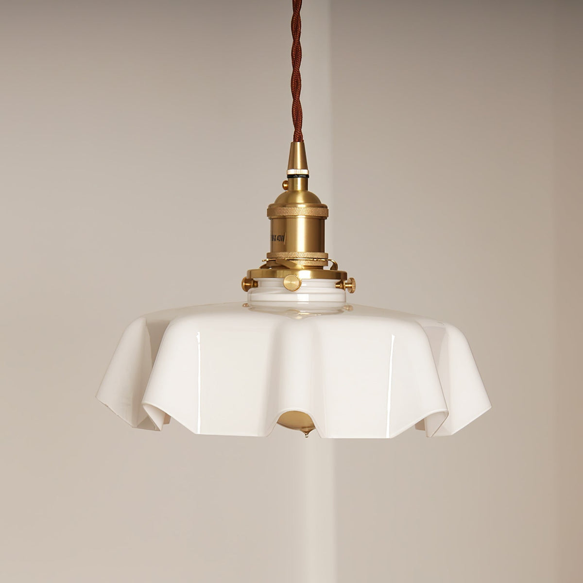 Textured Dome Pendant Light — Adjustable Height, White, Beige, Pink & Blue