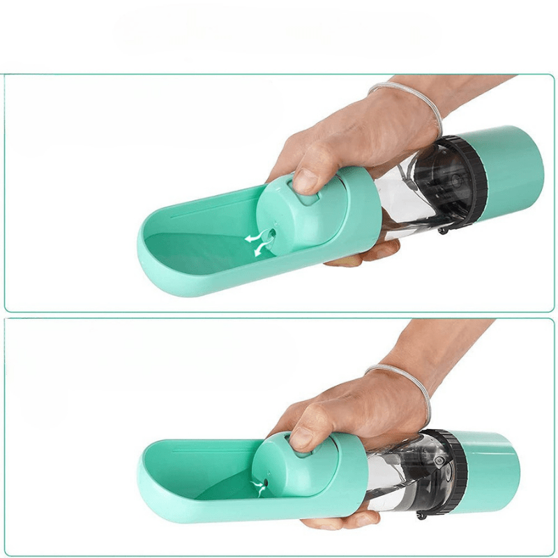 Gourde de voyage 2-en-1 pour animaux TrailMate — Gamelle intégrée pour nourriture et eau