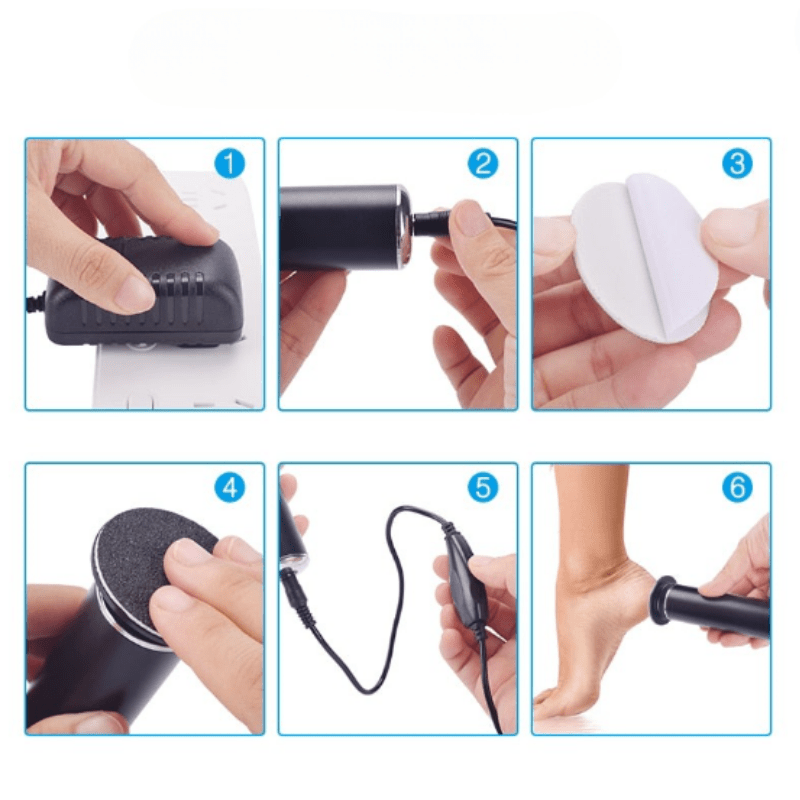 Lima elettrica per pedicure SoftStep — Rimuovi calli delicata, finitura professionale