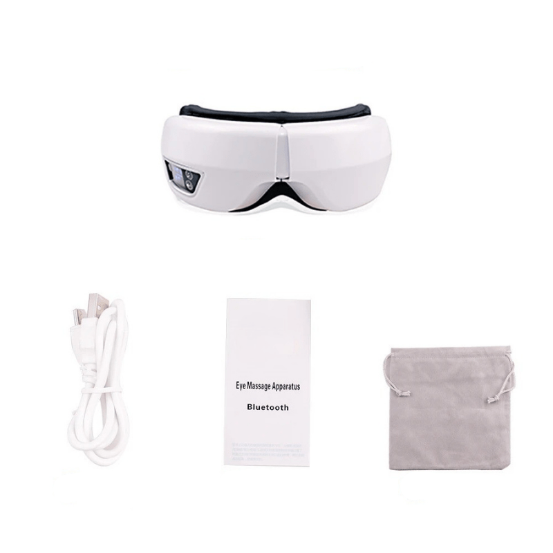 Masajeador ocular inteligente 6D LumaNova — presión de aire, calor, Bluetooth