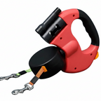 Dual Dog Leash with LED & Tangle-Free Design - Euroselle