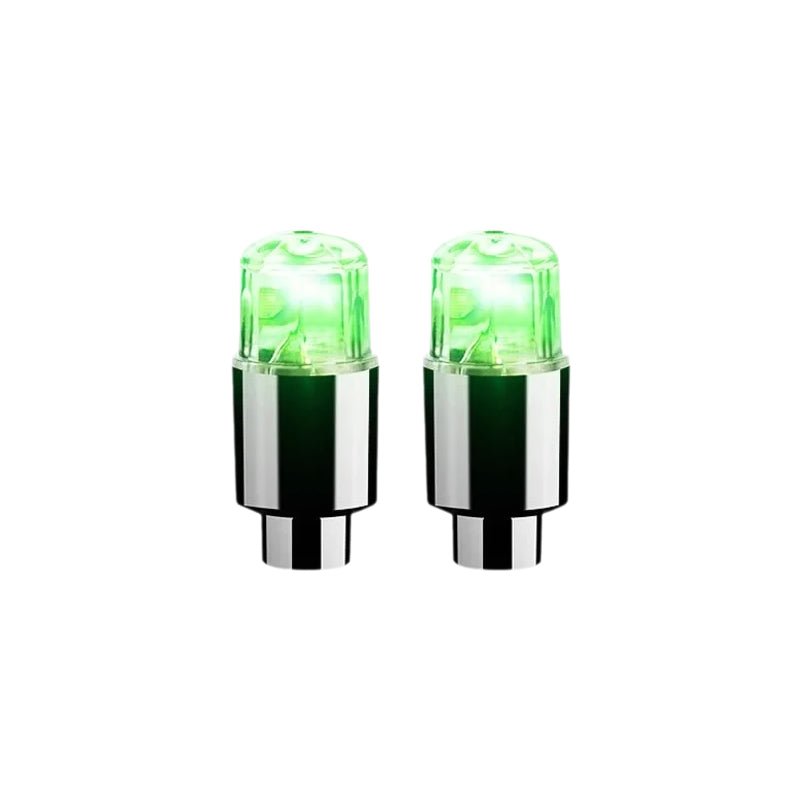 Tapones de válvula LED LumaValve - Luces para neumáticos con sensor de movimiento, compatibles con coches, bicicletas y patinetes