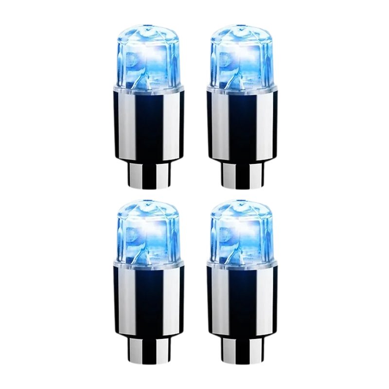 Tapones de válvula LED LumaValve - Luces para neumáticos con sensor de movimiento, compatibles con coches, bicicletas y patinetes