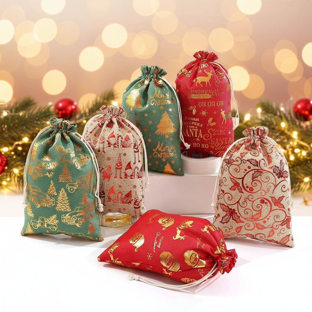 EverLeaf Natürliches Jutegeschenkbeutel - Umweltfreundliches, elegantes Design, wiederverwendbare Ausführung