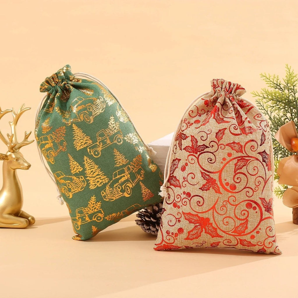EverLeaf Natürliches Jutegeschenkbeutel - Umweltfreundliches, elegantes Design, wiederverwendbare Ausführung