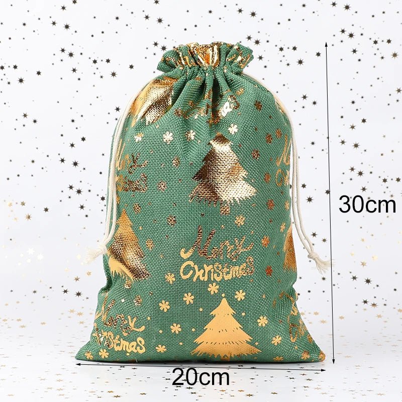 EverLeaf Natürliches Jutegeschenkbeutel - Umweltfreundliches, elegantes Design, wiederverwendbare Ausführung