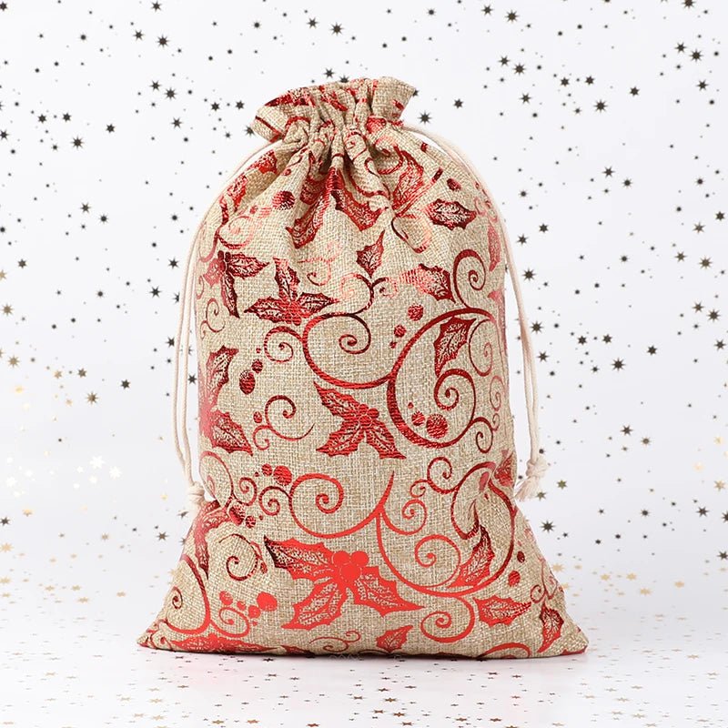 EverLeaf Natürliches Jutegeschenkbeutel - Umweltfreundliches, elegantes Design, wiederverwendbare Ausführung
