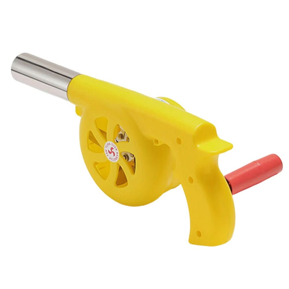 TrailBlaze Ventilador portátil de manivela para barbacoas - Soplador de aire manual, diseño sin alimentación eléctrica