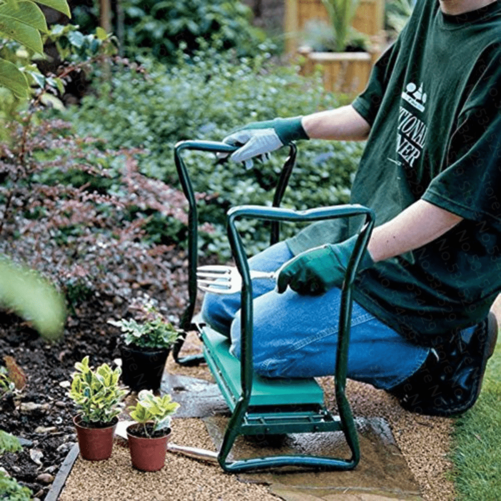 Garden Seat and Knee Pad Combo with Storage Bag - Euroselle