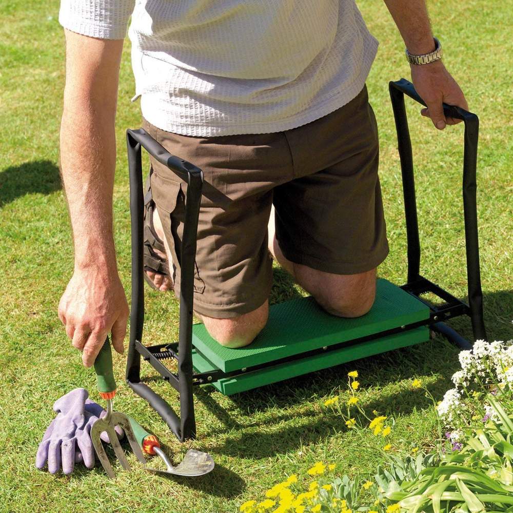 Garden Seat and Knee Pad Combo with Storage Bag - Euroselle