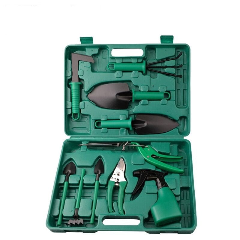 10-teiliges komplettes Gartengeräte-Set für mühelose Außenpflege - Euroselle