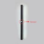 Edge Modern Design LED Wall Lamps Black Metal for Garden and Hallway