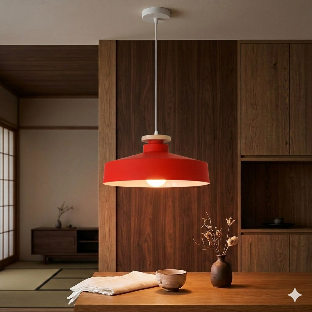 Scandinavian Natural Wood Pendant Ceiling Lamp