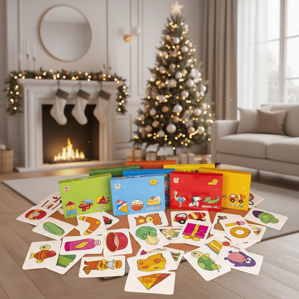 BrightPals Animal Match Puzzle — 16-Pair Memory & Recognition Cards