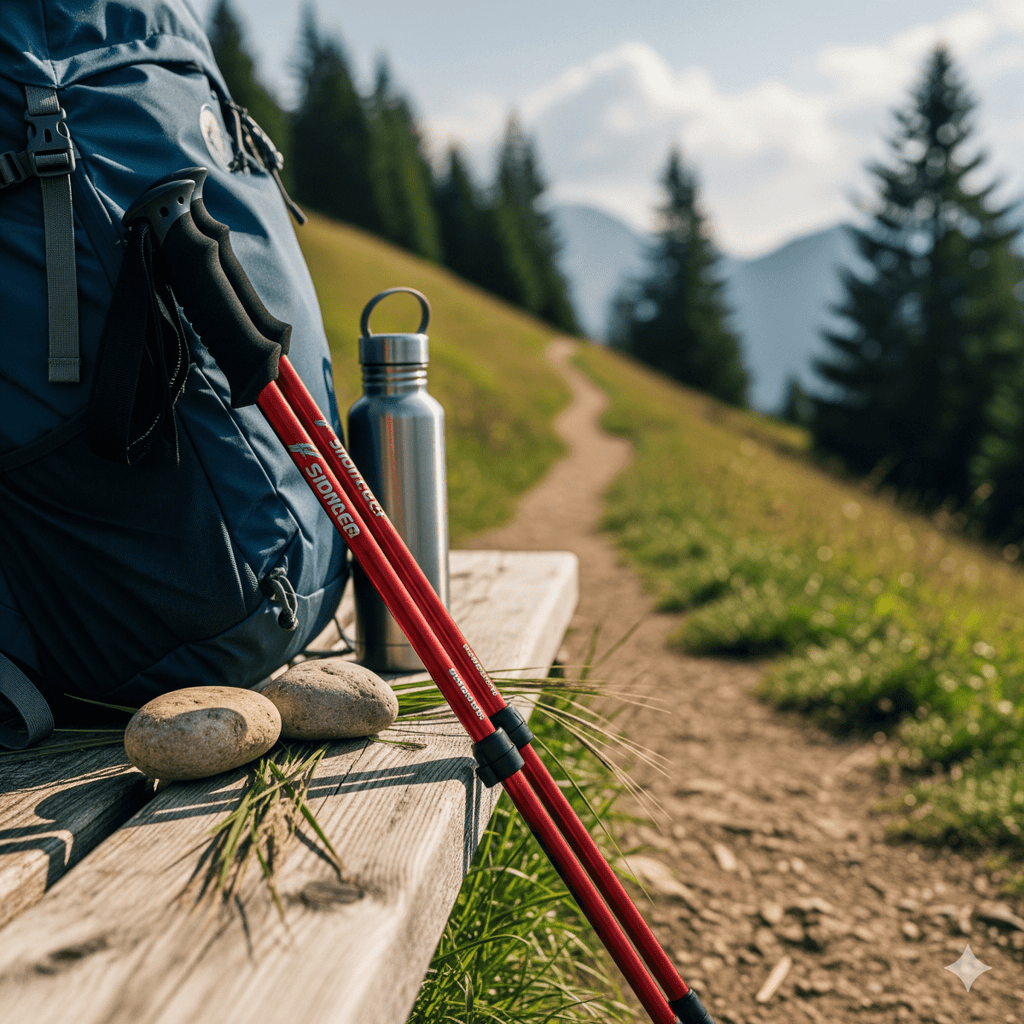 Bâtons de trekking réglables SummitTrail — Légers, stables et confortables