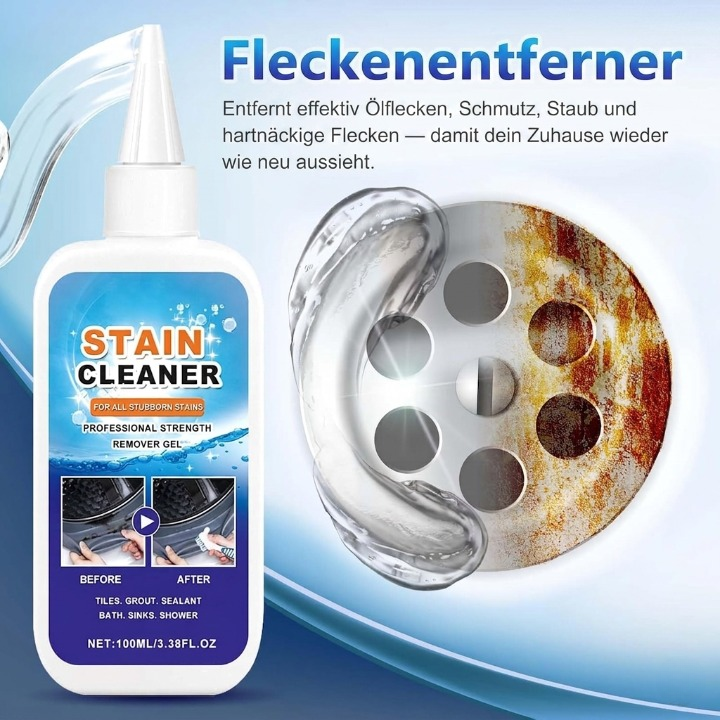 Krachtige gelreiniger voor voegen en kit, 3.4 fl oz, met borstel
