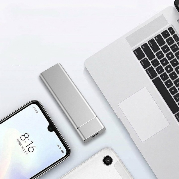 8 TB Portable Solid State Drive — USB-C High-Speed Storage, Aluminum Housing