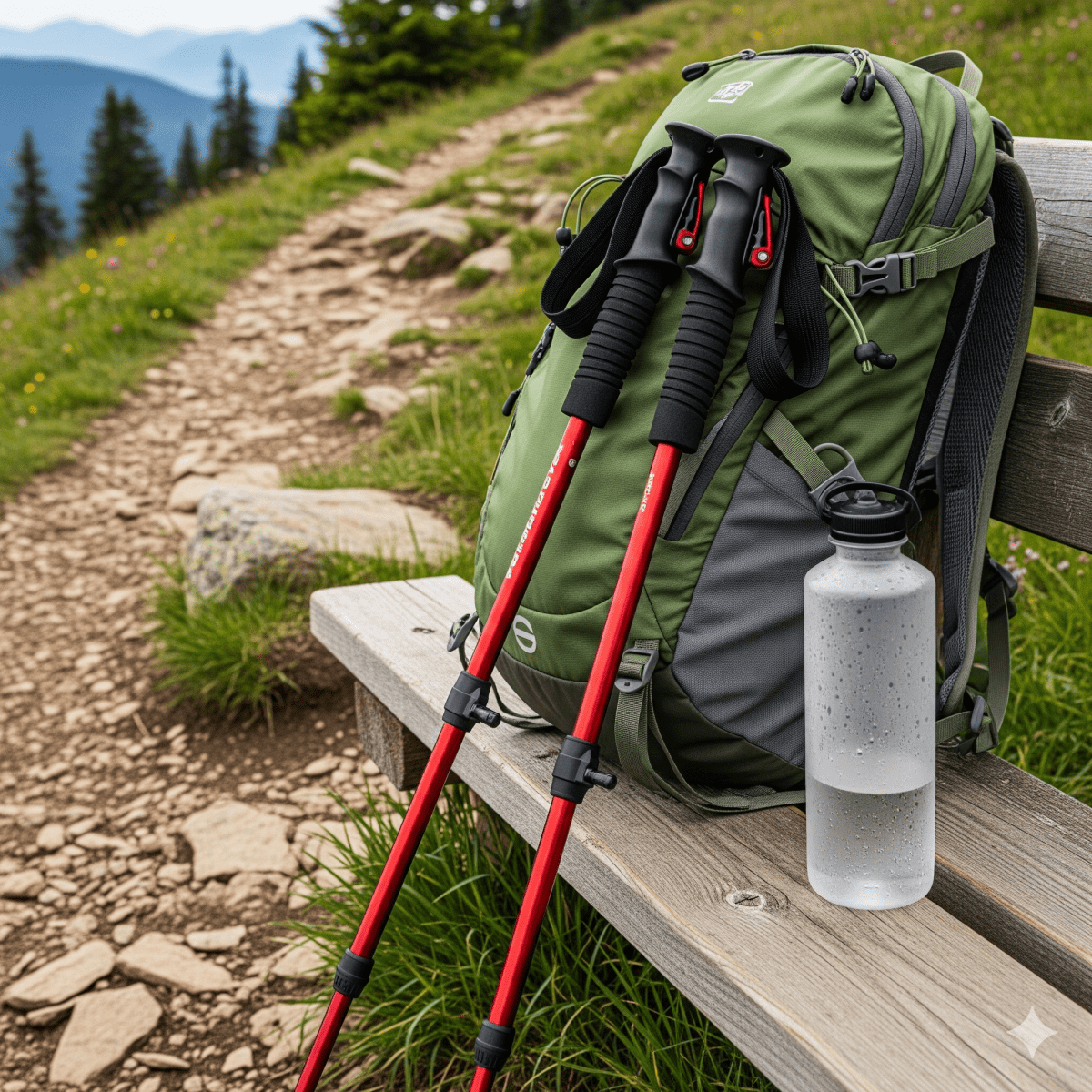 Bâtons de trekking réglables SummitTrail — Légers, stables et confortables