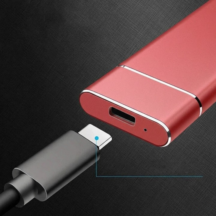 8 TB Portable Solid State Drive — USB-C High-Speed Storage, Aluminum Housing