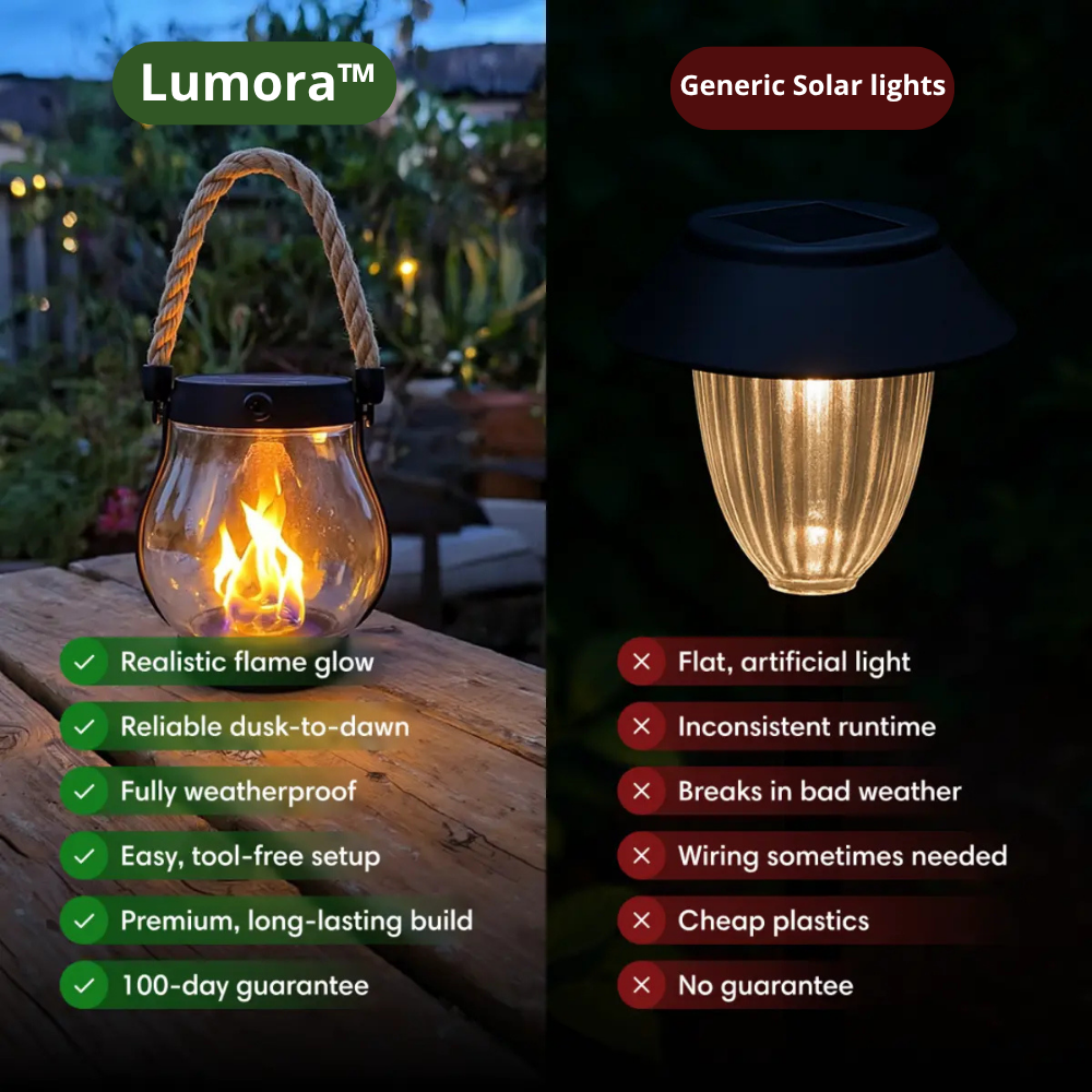11-Inch solární LED lucerna s efektem plamene – vodotěsná, soumrakový senzor