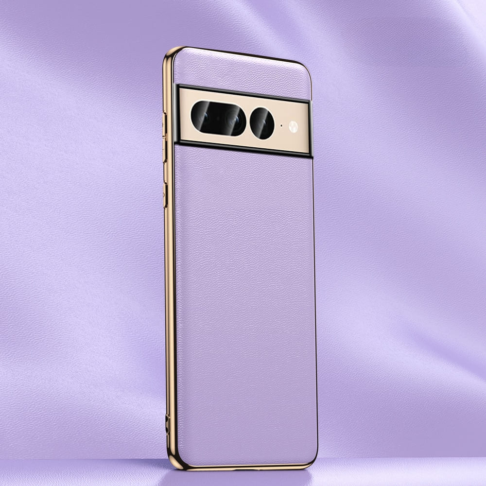 Custodia in pelle pieno fiore per Google Pixel, cornice metallica, ricarica wireless