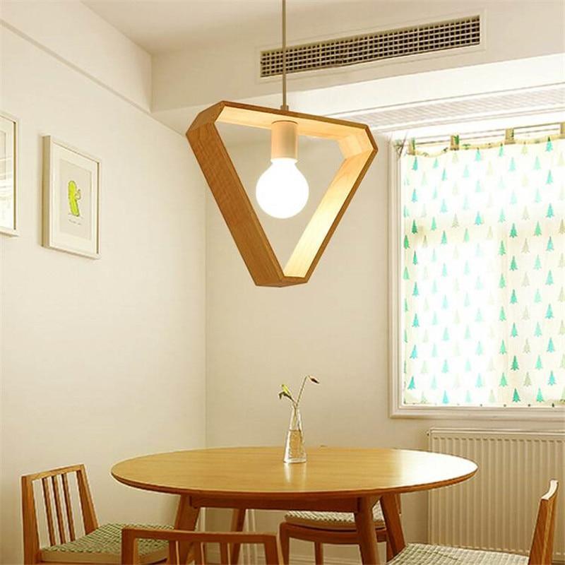 Pendant Light Geometric Wooden Hanging Indoor | Euroselle