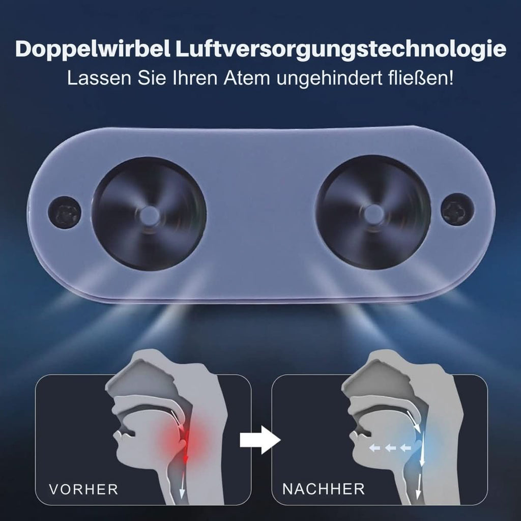 Dispositivo CPAP AirWhisper — Design compacto sem máscara, ajuste MicroBreath confortável para o nariz, sem tubos