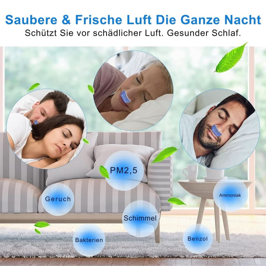 Dispositivo CPAP AirWhisper — Design compacto sem máscara, ajuste MicroBreath confortável para o nariz, sem tubos