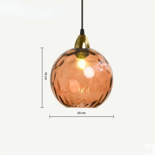 Elegant Glass Ball Hanging Lamp LumenSphere Pendant Light