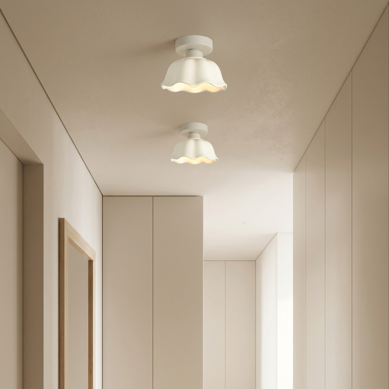 Glass Pendant Lamp Ceramic Shade Modern Lighting | Euroselle