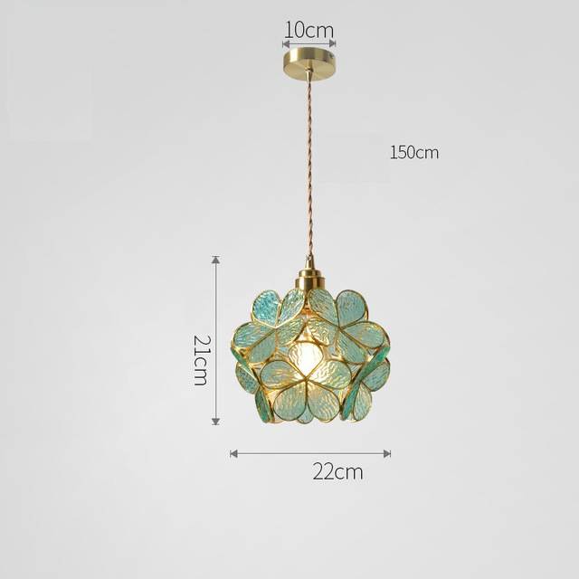 Petale Glass Pendant Light by Lirene Vintage Modern