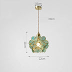 Petale Glass Pendant Light by Lirene Vintage Modern
