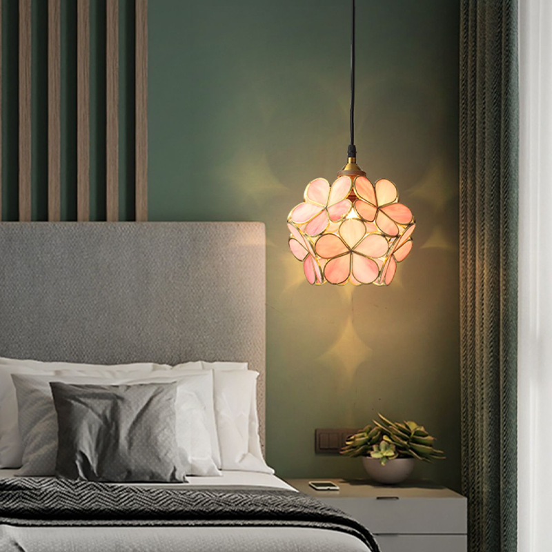 Petale Glass Pendant Light by Lirene Vintage Modern