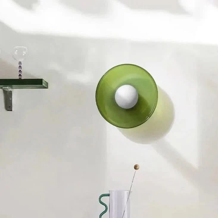 Nordic flush mount ceiling light designed with elegant glass shade for soft and modern ambient lighting - Euroselle