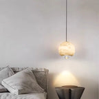 Lyrin Nordic Alabaster Globe Pendant With Marble Base
