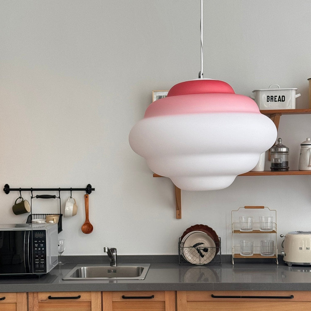 Aurielle Cloud Gradient Matte Glass Pendant Light Series
