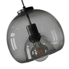 Liora Grey Blown Glass Pendant Lamp With Adjustable Height
