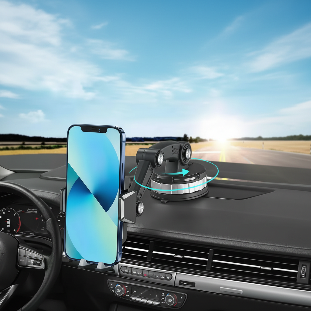 Universelle Auto-Handyhalterung mit 360° verstellbarer Rotation - Euroselle