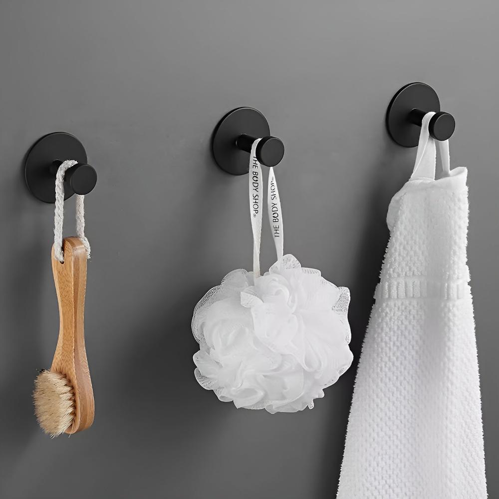 Stainless Steel Vacuum Seal Shower Hooks - Euroselle