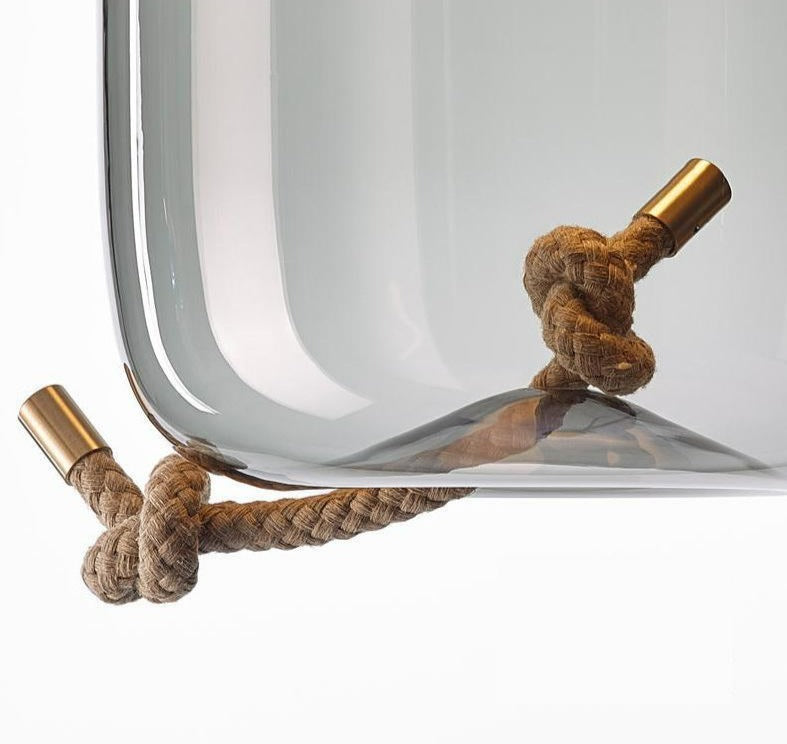 Nordic Rope & Glass Pendant Lights