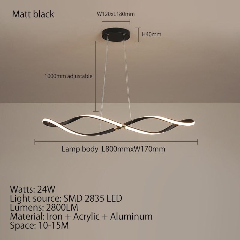 Rochelle Spiral-Lampe