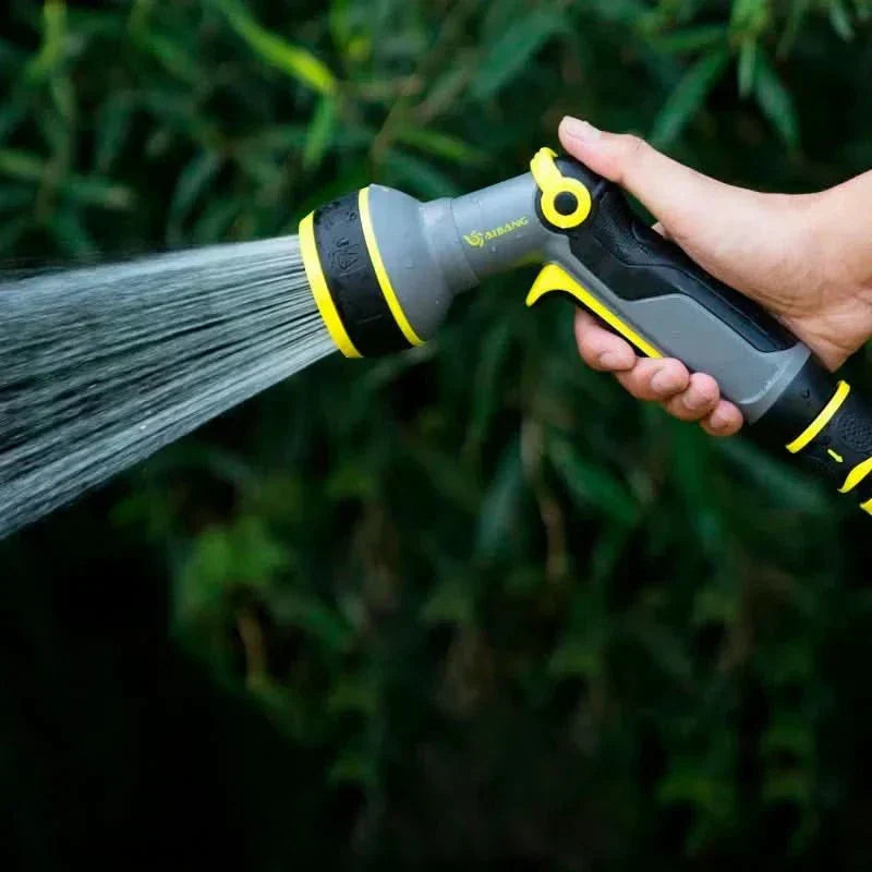 Pistola de pulverización AquaNova de diez patrones — Mango ergonómico, ajustes de pulverización regulables