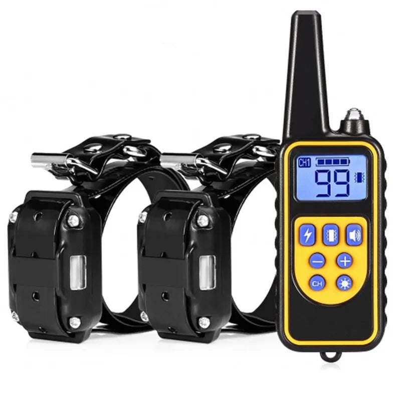 Ferntrainingshalsband für Hunde — Wiederaufladbar, wasserdicht, 1000 ft