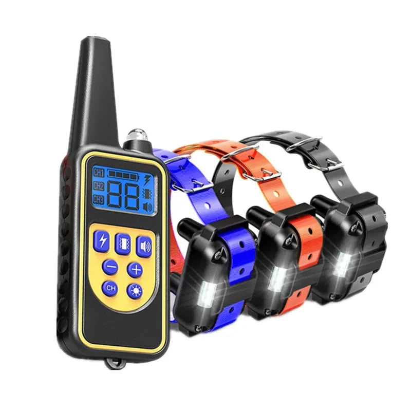 Ferntrainingshalsband für Hunde — Wiederaufladbar, wasserdicht, 1000 ft
