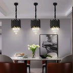 Maximus Crystal Black Pendant