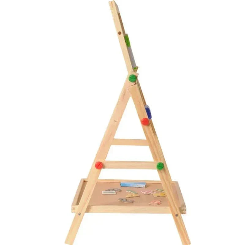 BrightCanvas dubbelsidig magnetisk whiteboard och griffeltavla med justerbar ram