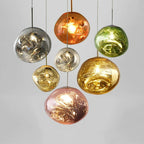 Colorful Warped Pendant Lights
