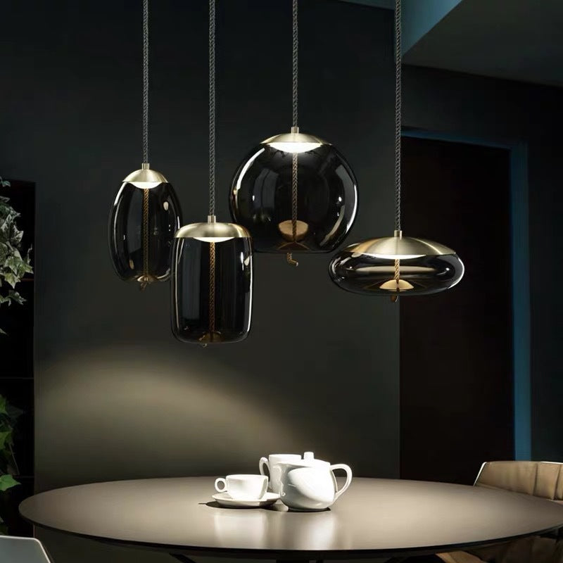Nordic Rope & Glass Pendant Lights